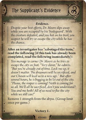 The Supplicantâ€™s Evidence