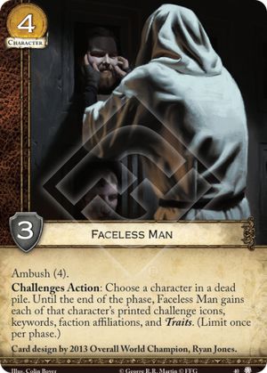 Faceless Man House Of Thorns A Game Of Thrones 2nd Edition A Game Of Thrones 2nd Edition Cards Card Game Db